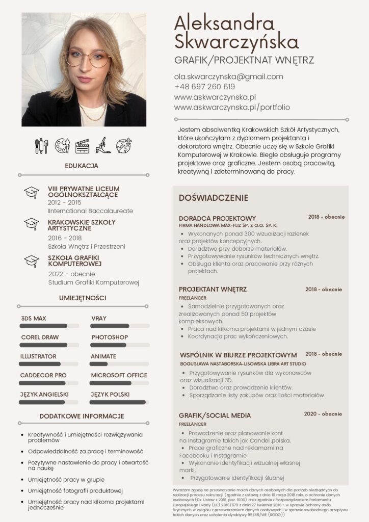 Aleksandra Skwarczyńska - CV